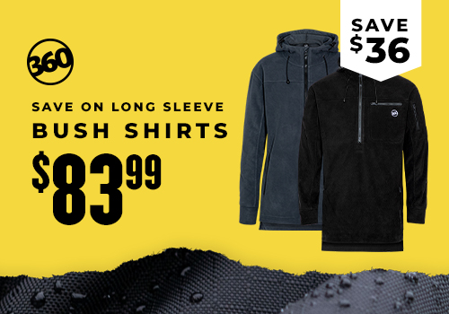 Save $36 on 360 Long Sleeve Bush Shirts, now $83.99