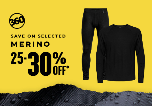 Save 25-30% off selected 360 Merino