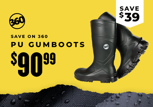 Save $39 on 360 PU Gumboots, now $90.99