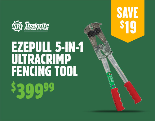 Strainrite ezepull 5-in-1 ultracrimp fencing tool, $399.99.
