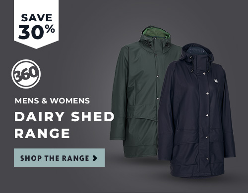 30% off Mens and Womens Dairy Shed Range