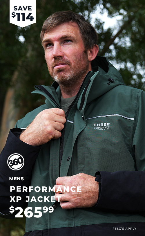 360 Performance XP Jacket Mens, Green/Black
