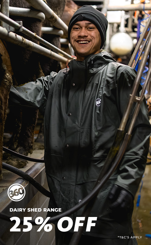 25% off 360 Dairy Shed Range
