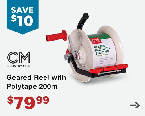 Country Mile Geared Reel with Polytape 200m