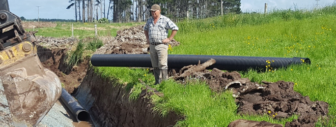 Slotted pipe saves time and delivers better farm drainage 