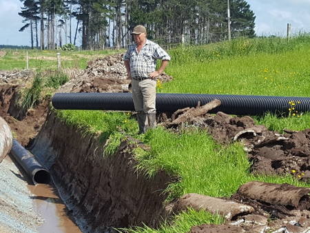 Slotted pipe saves time and delivers better farm drainage 