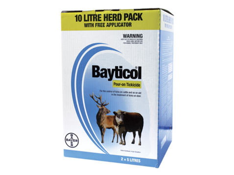 Bayticol Pour-on Tickicide 10L Herd Pack + Applicator