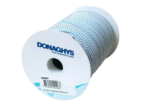 Donaghys Shock Cord White / Blue per metre 8mm