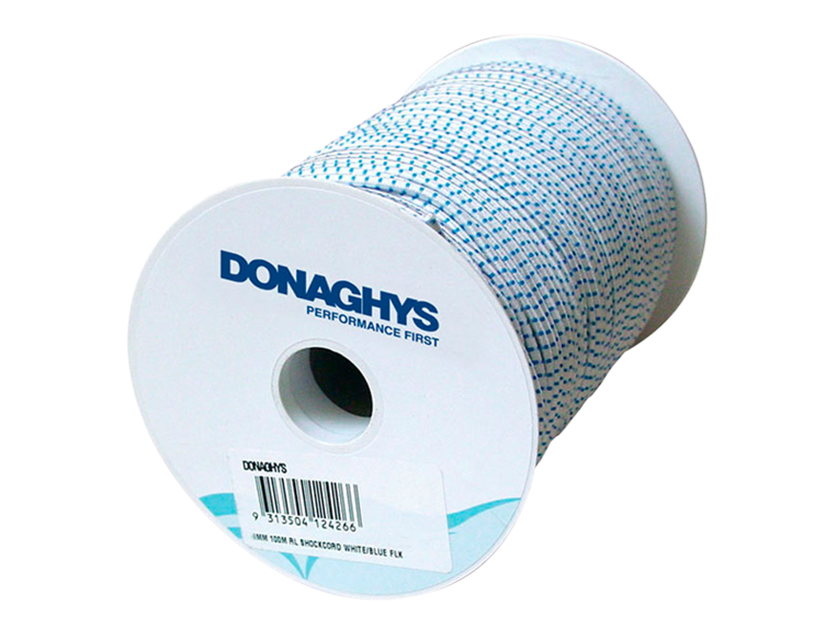 Donaghys Shock Cord White / Blue per metre 8mm