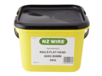 NZ Wire Flat Head Galvanised Nails 60mm x 2.80mm 5kg