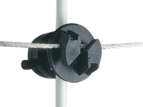 Gallagher Rod Post Screw-On Claw Insulator with Locking Tab