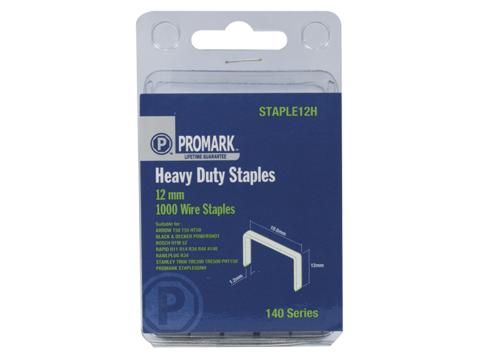Promark Staples H/Duty 140/12 12mm 1000Pkt | NZ Farm Source