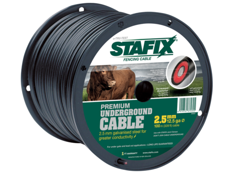 Stafix Premium Underground Cable 2.5mm x 100m | NZ Farm Source