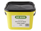 NZ Wire Flat Head Galvanised Nails 125mm x 5.3mm 5kg