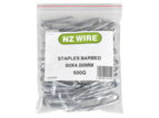 NZ Wire Barbed Staples 50mm x 4mm 500g