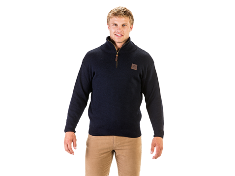 Swanndri Jersey Zip Neck Mariner | NZ 