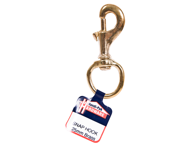 Handi-Pak Hardware Snap Hook Brass Swivel 25mm