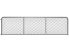 PEL Economy Chainlink Gate 4.27m 14ft