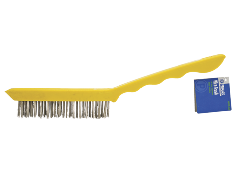 Promark Stainless Steel Wire Brush 4 Row Plastic Handle