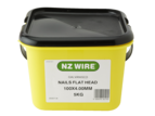NZ Wire Flat Head Galvanised Nails 100mm x 4.00mm 5kg