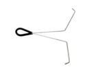 PEL Insulated Wire Standoff Outrigger 230mm Long Tail 5 pack
