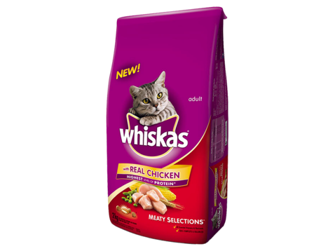 whiskas dry cat food meaty selections