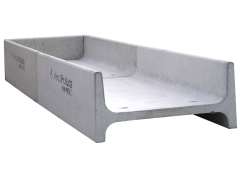 Presco Concrete Feed Trough Closed End 1200L (TF120-NE)