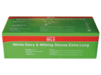 Country Mile Nitrile Dairy & Milking Gloves Extra Long Cuff M 100 Pack