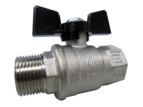 Bugatti Ball Valve Short Handle Male / Female 20mm