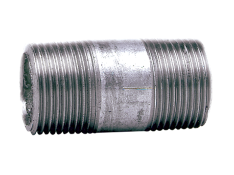 Hydroflow Barrel Nipple Galvanised 15mm x 80mm