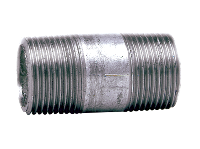 Hydroflow Barrel Nipple Galvanised 15mm x 80mm