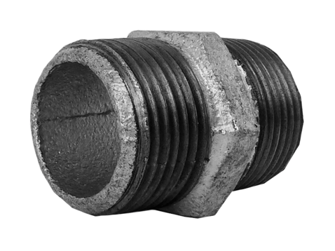 Hydroflow Hex Nipple Galvanised 25mm