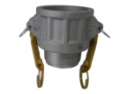 Hydroflow Camlock Male Threaded Coupler Aluminium 32mm