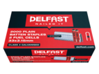 Delfast 33mm x 3.15 Plain Batten Staples plus Fuel Packs 2000pk
