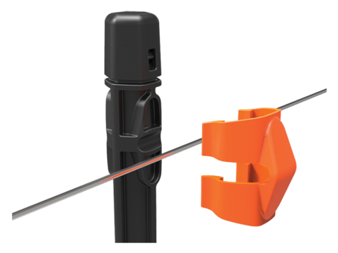 Gallagher Insulated Line Post Clips Orange 20 Pack | NZ Farm Source