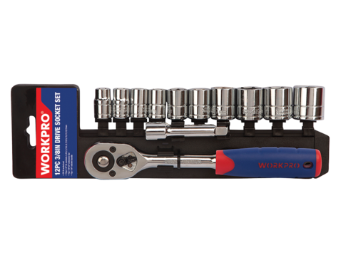 Work Pro Drive Socket Set 12 Piece 3/8