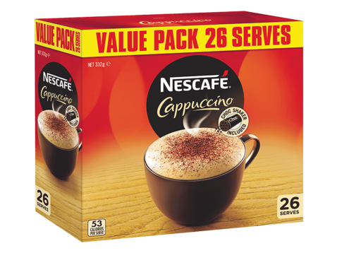 Nescafe Cappuccino Coffee Sachets 26 pack | NZ Farm Source