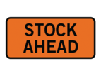 Lynn River Aluminium Sign Stock Ahead