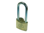 Tri-Circle Brass Padlock Long Shackle 50mm