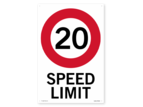 Lynn River Speed Limit 20 Sign