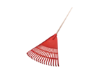 Atlas Trade 18T Orange Plastic Leaf Rake