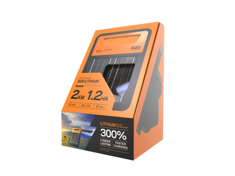 Gallagher S200 avec électrificateur de clôture électrique solaire à