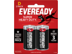 Eveready Super Heavy Duty D Battery 2 Pack