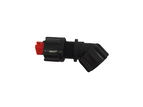 Complete elbow with fan nozzle